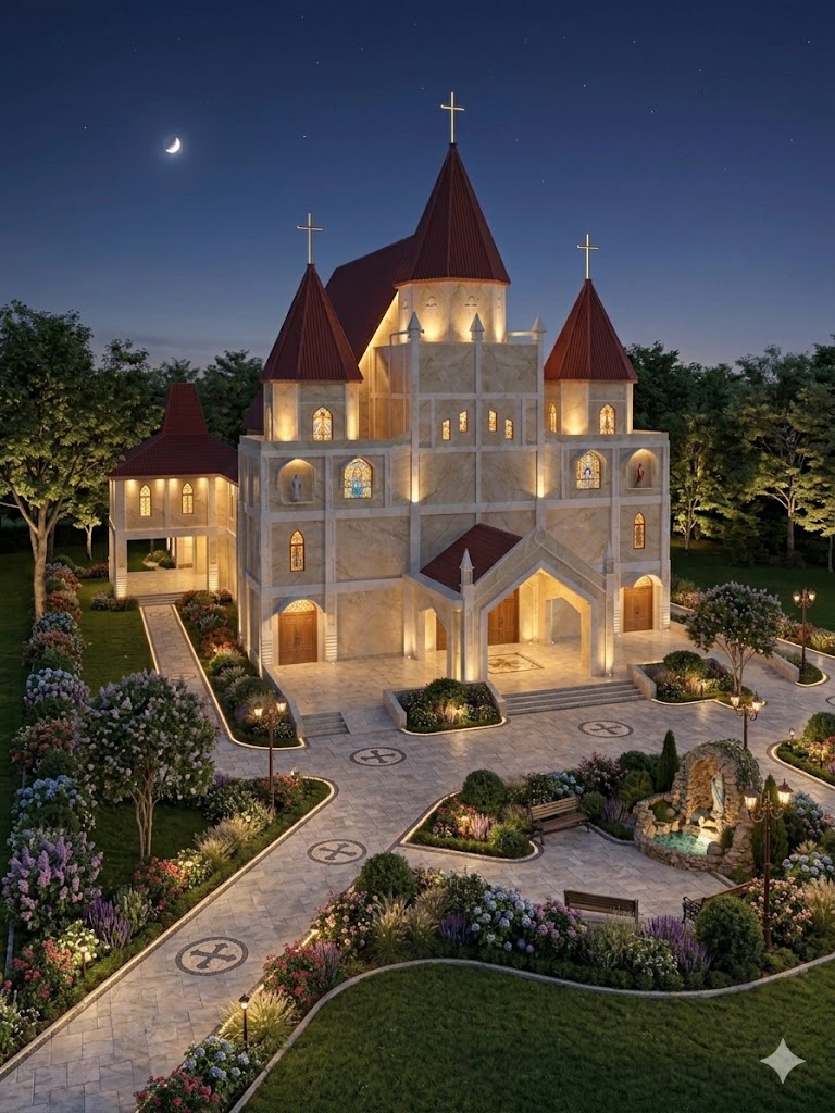 Desain Kompleks Gereja Paroki St. Arnoldus Janssen Tambolaka